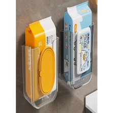 Sunup SN-26821 Şeffaf Banyo Islak Mendil Rafı Kullanım Kolaylığı ile Modern Tasarım