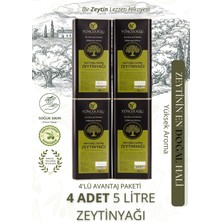 Çiftliği Natürel Sızma Zeytinyağı - Kendi Bahçemizden Doğal ve Katkısız 5 Litre x 4 Adet