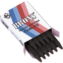 Kitabevimden Brons Tebeşir Yuvarlak Yağlı Siyah 12 Li BR-251