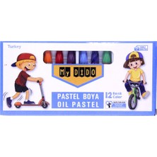 Kitabevimden My Dido Pastel Boya Karton Kutu Köşeli 12 Renk MY622