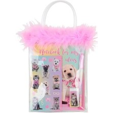 Kitabevimden Dolphin Studıo Pets Kırtasiye Seti-Tüylü Pvc Çanta PT-7746