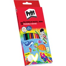 Kitabevimden Pritt Mum Pastel Boya Crayon Karton Kutu Silinebilir 12 Renk 1433960