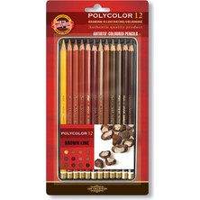 Kitabevimden Koh-I Noor Set Of Artist´s Coloured Pencils Brown Lin (12 Li)