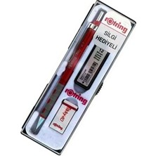 Kitabevimden Rotring Okul Seti Versatil+Min Silgi Hediyeli 0.7 mm Kırmızı RO-KK07-07K