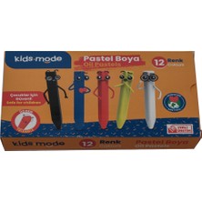 Kitabevimden Kidsmode Yağlı Pastel Boya Üçgen 12 Renk