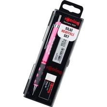 Kitabevimden Rotring Okul Seti Versatil+Min Silgi Hediyeli 0.7 mm Fosforlu Pembe RO-KK07-07FP