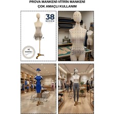 Manken İstanbul 38 Beden Hem Prova - Hem Ürün Sergileme - Hem Fotoğraf Çekimi Için Iğne Batan Kafalı Terzi Mankeni