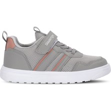 Slazenger Freedom I Unisex Çocuk Cırt Cırtlı Gri / Saks Mavi Günlük Spor Ayakkabısı
