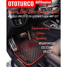 Ototurco Automotive Vw Passat B8 (2015 ve Sonrası )Uyumlu Kapitoneli-Suni Deri-Silikon Topukluklu Premium Deri Paspas