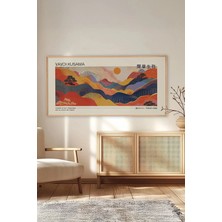 Artavessa Tek Parça Gerçek Ham Ahşap Yatay Panorama Çerçeveli Tablo - Model 22
