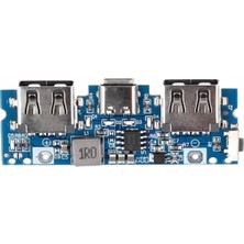 Zerzembe Powerbank Devresi 5V 2.4A Dual USB Çıkış Type C Micro USB Giriş Lityum Lion 3.7V 18650 Pil Şarj Mobil Taşınabilir Güç Kaynağı