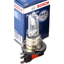 Bosch Volkswagen Golf 6, Golf 7 Uyumlu H15 Soket Gündüz Farı ve Uzun Far Fonksiyonlu Ampul 15/55W 1 Adet