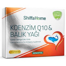 Shiffa Home Koenzim Q10 ve Balık Yağı Içeren Takviye Edici Gıda 30 Yumuşak Jel | Coenzyme Q10 & Fish Oil Softgel Form