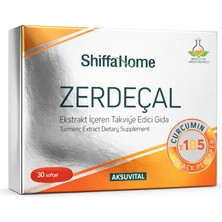 Shiffa Home Zerdeçal Ekstrakt Içeren Takviye Edici Gıda 30 Softjel | Curcumin ve Black Pepper Içeren Formül | Pratik Kullanım