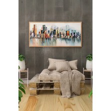 Artavessa Tek Parça Gerçek Ham Ahşap Yatay Panorama Çerçeveli Tablo - Model 25