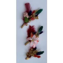 Bivalvia Accessories Karışık Çiçekli Damat Yaka Çiçeği Seti 2