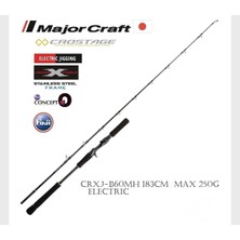 Major Craft Crostage New SCRXJ-B60MH/DENDOU Electric Jigging Kamış Saptan 2 Parça 183CM Max 250G