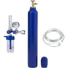 Oksijen Seti - 6.67LT Oksijen Manometre Regülatör Kanül Dahil Dolu
