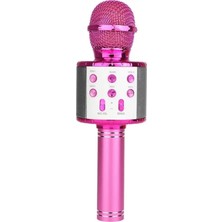 Hand Bt Karaoke Mikrofon-Pembe