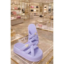 🌟 Lavin’s Luxury Lavanta Inci Detaylı Terlik