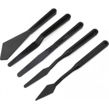 Kitabevimden Rich Spatula Plastik 5 Li Set Siyah 11247