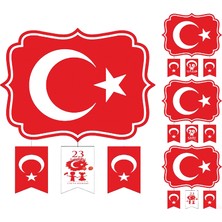 Süsle Bebek ve Parti 23 Nisan, 19 Mayıs, 29 Ekim Milli Bayramlar Tavan Süs Seti