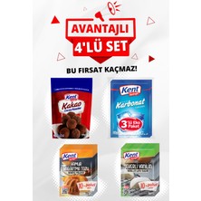Kent Boringer Pasta Yardımcıları Avantaj 4'lü Set(Kakao-Hamur Kabartma Tozu-Karbonat-Şekerli Vanilin)