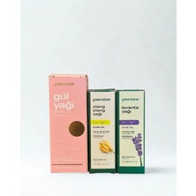 Greenlabel Duş Seramonisi Seti X3 -Ylang Ylan Yağı-Gül Yağı-Lavanta Yağı
