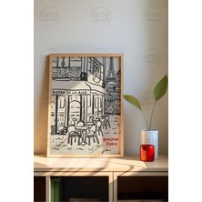 Artavessa Tek Parça Ham Renk Gerçek Ahşap Çerçeveli Tablo - Tekartcrvmdf-31