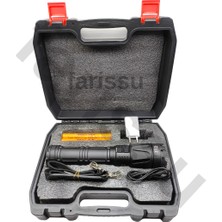 farissu Small Sun SM-T260 60W 6000 Lümen Ultra Güçlü Şarj Edilebilir El Feneri - 19200 Mah Dev Batarya & 3km Menzil