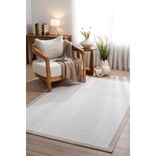 Koza Halı Fresco Soft Ekru Vizon Yıkanabilir Halı A3936A, 60 x 100
