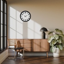 Nemere Black Simplex 40 cm Metal Duvar Saati