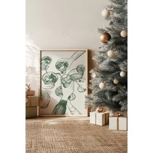 Artavessa Tek Parça Gerçek Ham Ahşap Çerçeveli Yılbaşı(New Year) Temalı Tablo - Model 19