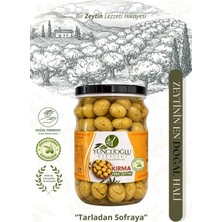 Çiftliği Kırma Yeşil Zeytin 700 Gram - Kendi Bahçemizden Doğal ve Katkısız Köy Tipi