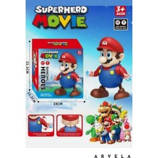 Arvela Işıklı Sesli Müzikli Dans Eden Mario Figür Oyuncak - Pilli Hareketli Süper Mario