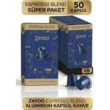 Nespresso Original Uyumlu Alüminyum Kapsül - 5 Adet Espresso Blend 9 - 50 Kapsül