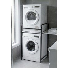 GOLDFALEZ Çamaşır Makinesi Dolabı Raf Metal Düzenleyici Organizer 2 Katlı Banyo Rafı Çok Amaçlı Dolap 262
