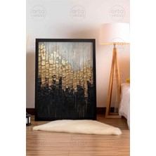 Artavessa Tek Parça Siyah Çerçeveli Tablo - Artplstksyh9