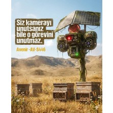 Avenir AV-S446 4 Kameralı 3 Ptz'li 12MP Güneş Enerjili Akıllı Kamera