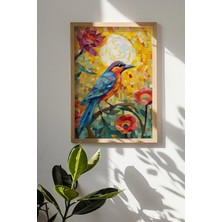 Artavessa Tek Parça Gerçek Ham Ahşap Çerçeveli Mosaic Temalı Tablo - Model 22