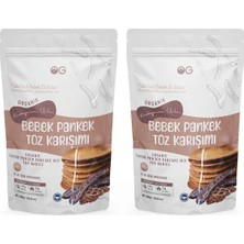 Badelya Og-Organik Keçiboynuzu Unlu Bebek Pankek Toz Karışımı 300 gr +8 Ay X2
