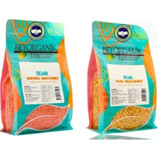 Beyorganik-Organik Sarı Mercimek ve Organik Kırmızı Mercimek 500GR X2