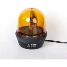 Serdar Plastik Serko Manyetik Döner Lamba Çakmak Fişli Kablolu 12 Volt Sarı 0001.3006.008