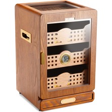 Cigarloong Camlı 4 Çekm.puro Kutusu Humidor Ceviz 150'S