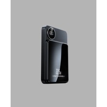 Ematcrt Manyetik Powerbank 15W Wireless Hızlı Şarj LED Ekranlı - Lisinya