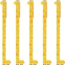 Sevimli Sarı Zürafa Boy Ölçüsü Sticker Midastech