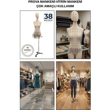 Manken İstanbul 38 Beden Hem Prova - Hem Ürün Sergileme - Hem Fotoğraf Çekimi Için Iğne Batan Kafalı Terzi Mankeni