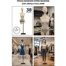 Manken İstanbul 38 Beden Hem Prova - Hem Ürün Sergileme - Hem Fotoğraf Çekimi Için Iğne Batan Kafalı Terzi Mankeni