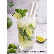 Zorlu Ekolojik Ürünler Beyaz Sargılı Frozen Kağıt Pipet 12X200 mm 50 Adet Bubble Tea Yılbaşı Consept Party Concept Ekolojik Ürünler Beyaz Sargılı Frozen Kağıt Pipet 12 x 200 cm