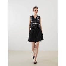 Lc Waikiki Yeni Sezon Beli Lastikli Dokulu Kadın Şort